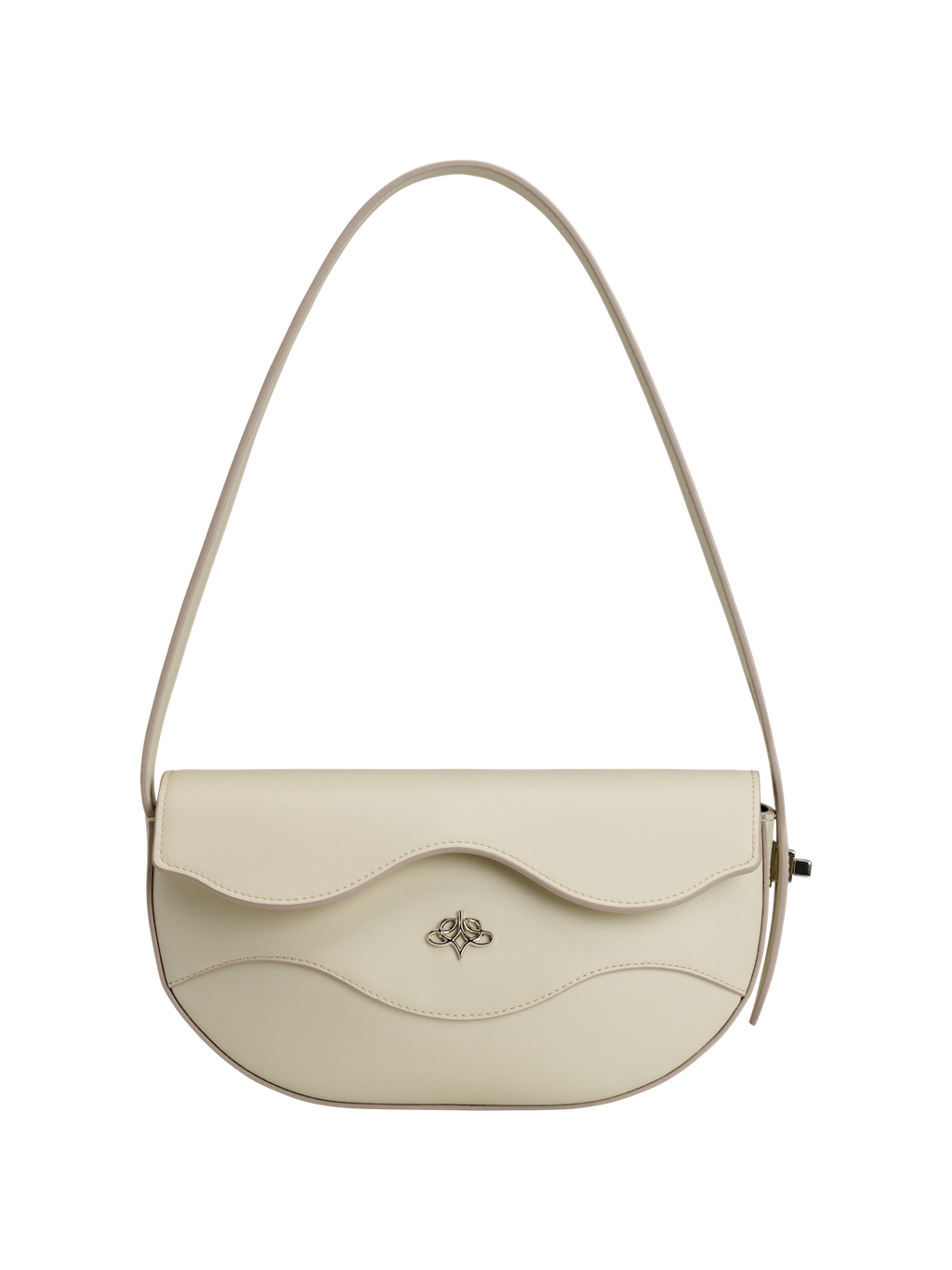 Ascot Grey Linearity handbag with a subtle design on a white background